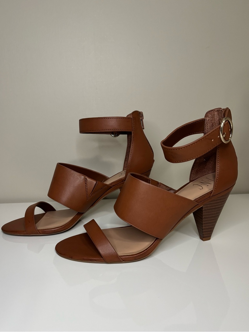 INC International Concepts Gavi Strappy Cone Heel Sandals